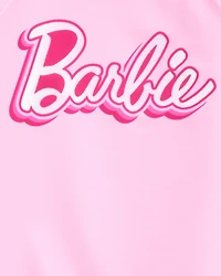 Toddler Girl Barbie™ 2-Piece Rashguard Swimsuit Set - Pink