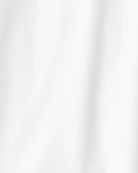 Girls Short-Sleeve Jersey Top - White