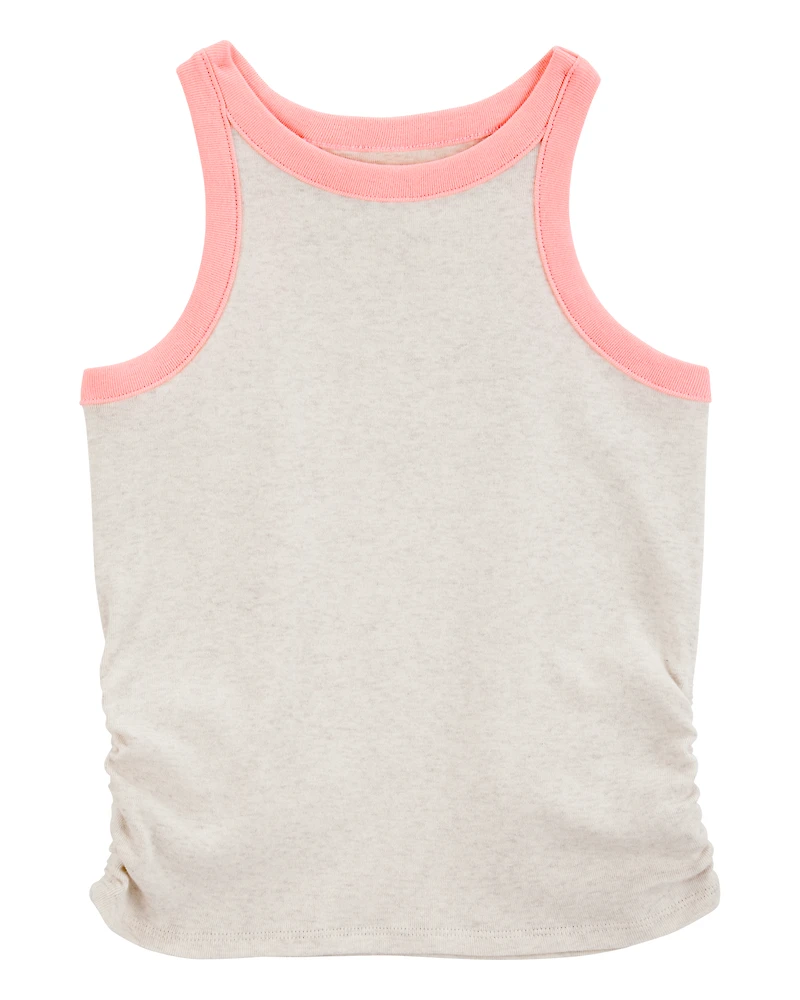 Kid Ribbed Tank Top - Cream