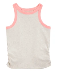 Kid Ribbed Tank Top - Cream