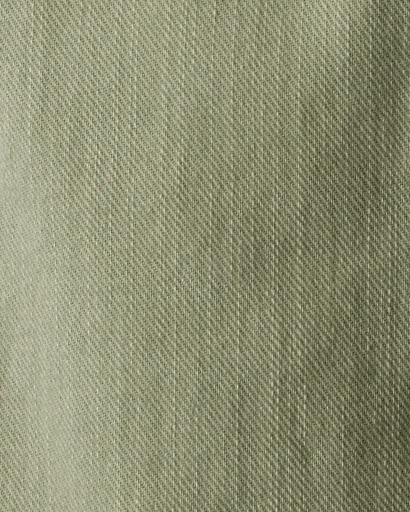 Toddler Boy Tapered 100% Cotton Twill Pants
