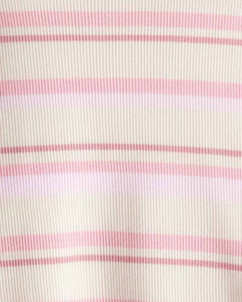 Baby Girl Striped Long-Sleeve Top - Pink