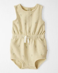 Baby Girl Organic Cotton Pineapple-Print Romper