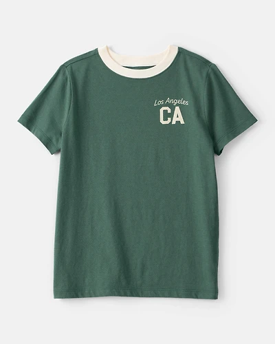 Boys Los Angeles Short-Sleeve Graphic Tee - Green