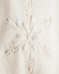 Baby Girl Snowflake Long-Sleeve Sweater - Cream