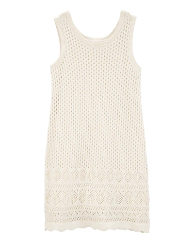 Kid Sweater Knit Tank Dress - Ivory