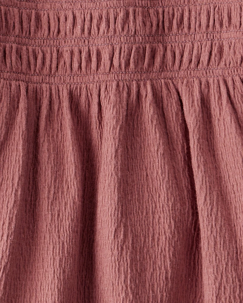 Toddler Girl 2-Piece Organic Cotton Crinkled Knit Set