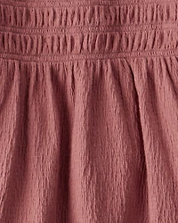 Toddler Girl 2-Piece Organic Cotton Crinkled Knit Set