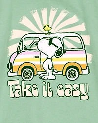 Girls Peanuts™ Snoopy Short-Sleeve Graphic Tee - Green