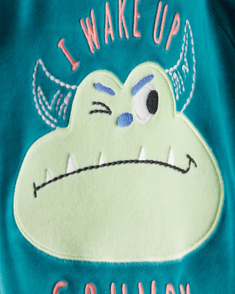 Toddler Boy Monster DreamPlush Snug Fit 2-Piece Pajamas - Teal