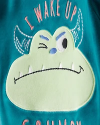 Toddler Boy Monster DreamPlush Snug Fit 2-Piece Pajamas - Teal