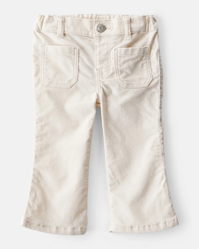 Baby Girl Flare Pants - Ivory