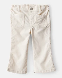 Baby Girl Flare Pants - Ivory