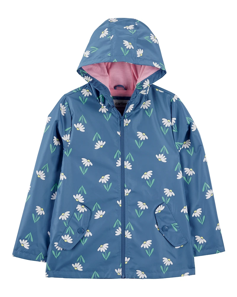 Color Changing Rain Jacket - Navy