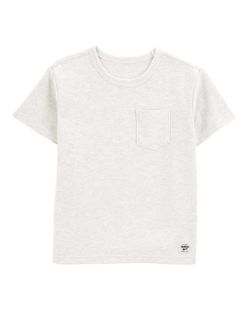 Kid Short-Sleeve Pocket Tee - Light Grey