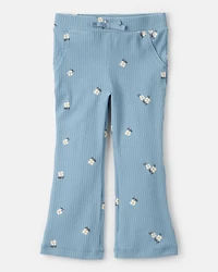 Toddler Girl 2-Piece DayDream Fleece Floral Top & Pant Set - Blue