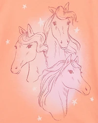 Kid Horses Graphic Tee