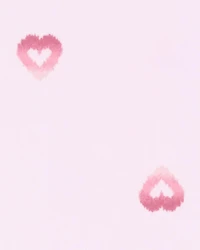 Baby 1-Piece Heart-PrintLong-Sleeve Rashguard Swimsuit - Pink