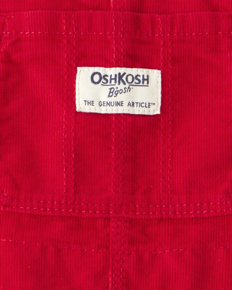 Toddler Girl Corduroy Skirtall - Red