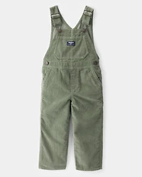 Toddler Solid Corduroy Overalls - Green
