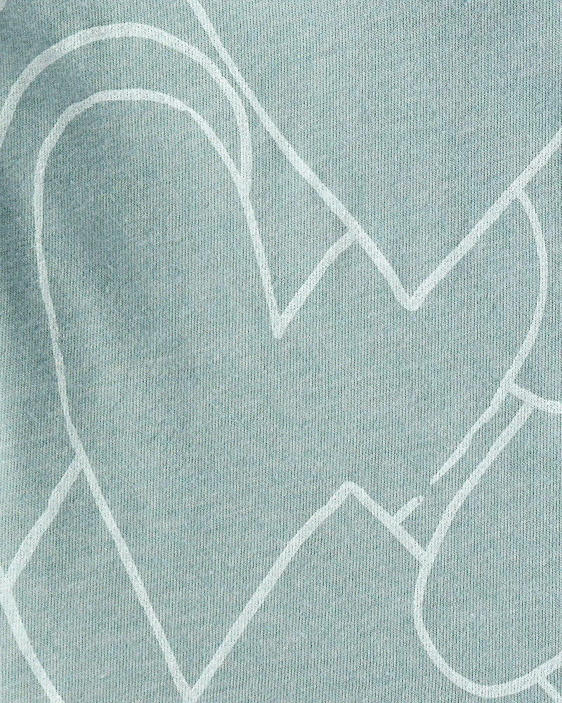 Baby Girl 3-Piece Heart Print Outfit & Dress Set - Green