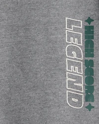 Boys DayDream Fleece Gaming Pullover Sweatshirt - Grey