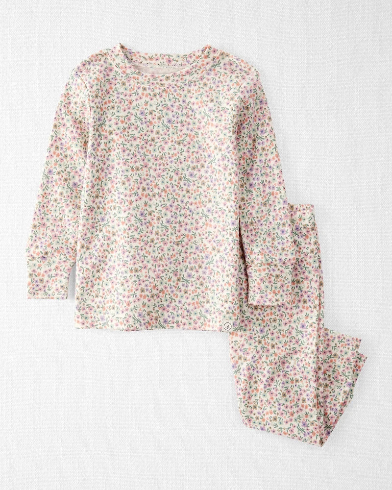 Baby Floral Print Organic Cotton 2-Piece Pajamas