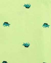 Baby Dinosaur Graphic Tank - Neon Yellow