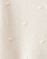 Baby Girl Cotton Long-Sleeve Jumpsuit - White