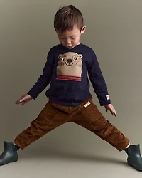 Toddler Boy Corduroy Pocket Pant - Cinnamon