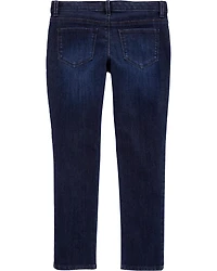 Kid Dark Wash Plus-Fit Skinny-Leg Jeans