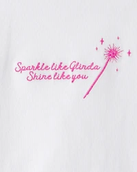 Girls Wicked Glinda Rib Top - White