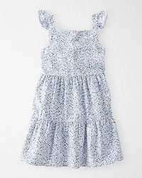 Toddler Organic Cotton Dress Meadow Bloom Print