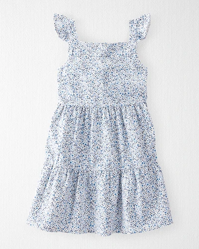 Toddler Organic Cotton Dress Meadow Bloom Print
