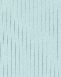Baby Ribbed Cotton Blend 2-Piece Pajamas - Teal