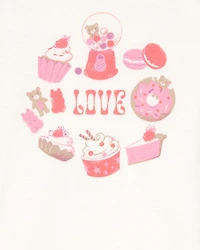 Toddler Sweet Treats Short-Sleeve Graphic Tee - White