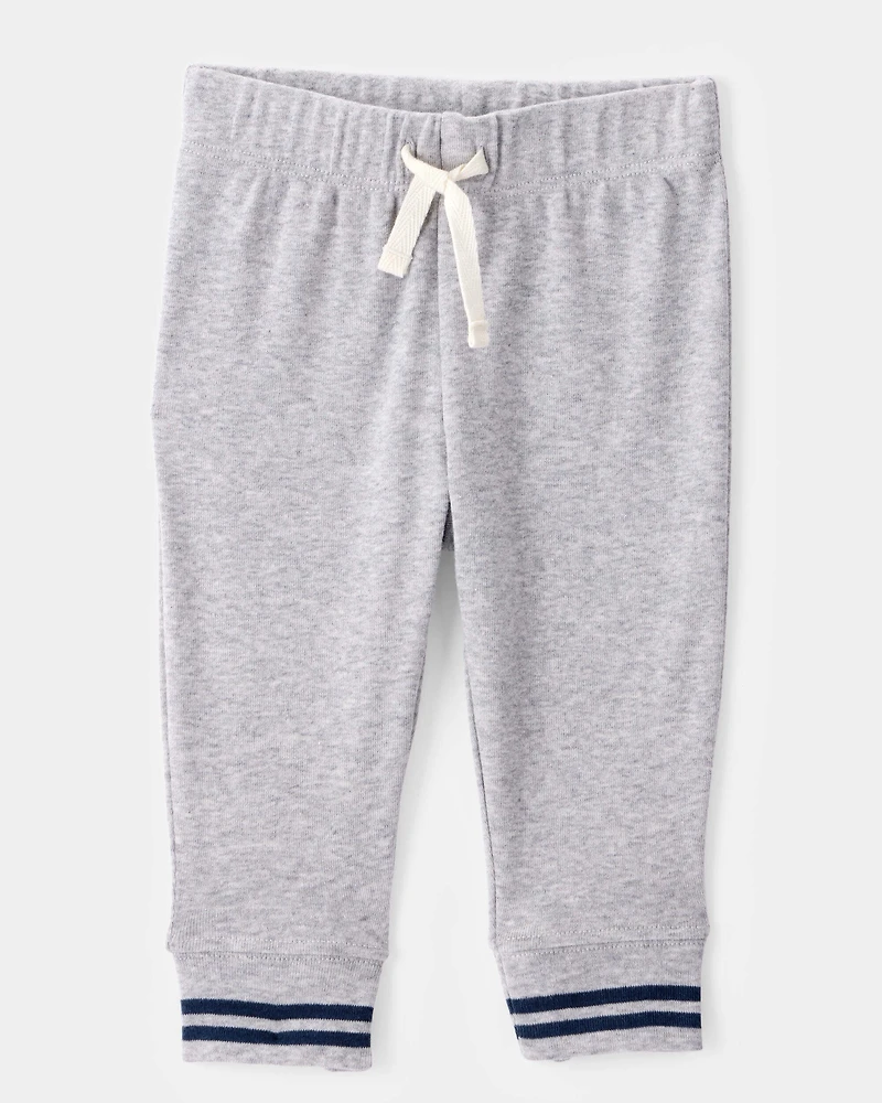 Baby 2-Piece Game Day Long-Sleeve Bodysuit Pant Set - Grey