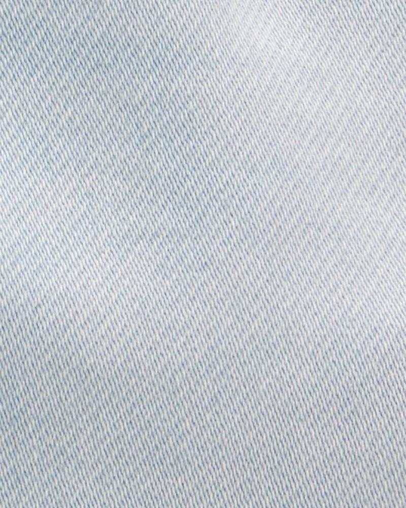 Baby Pull-On Denim Short - Light Blue Wash