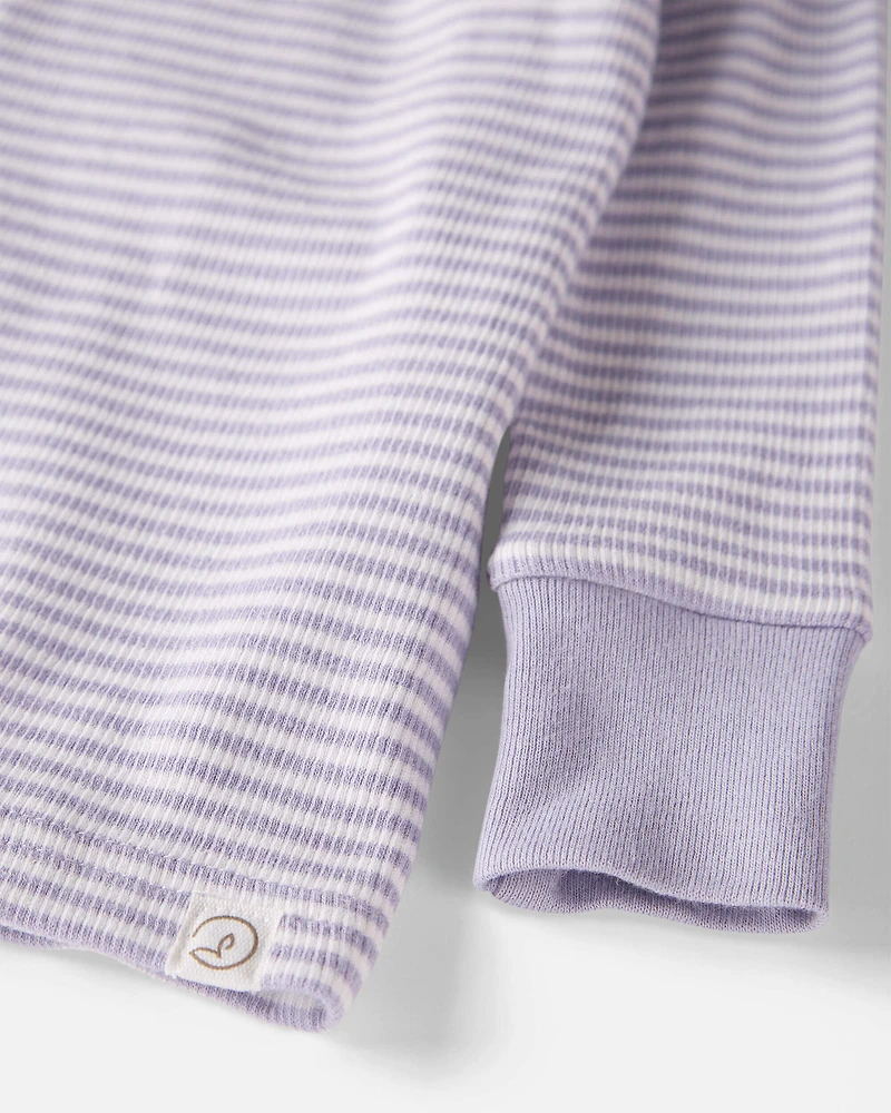 Baby Striped Organic Cotton Pajamas Set