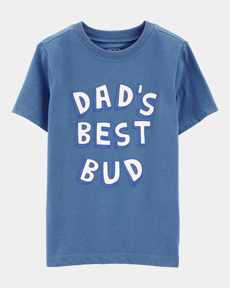 Toddler Boy Dad's Best Bud Graphic Tee