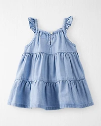 Baby Organic Cotton Chambray Dress