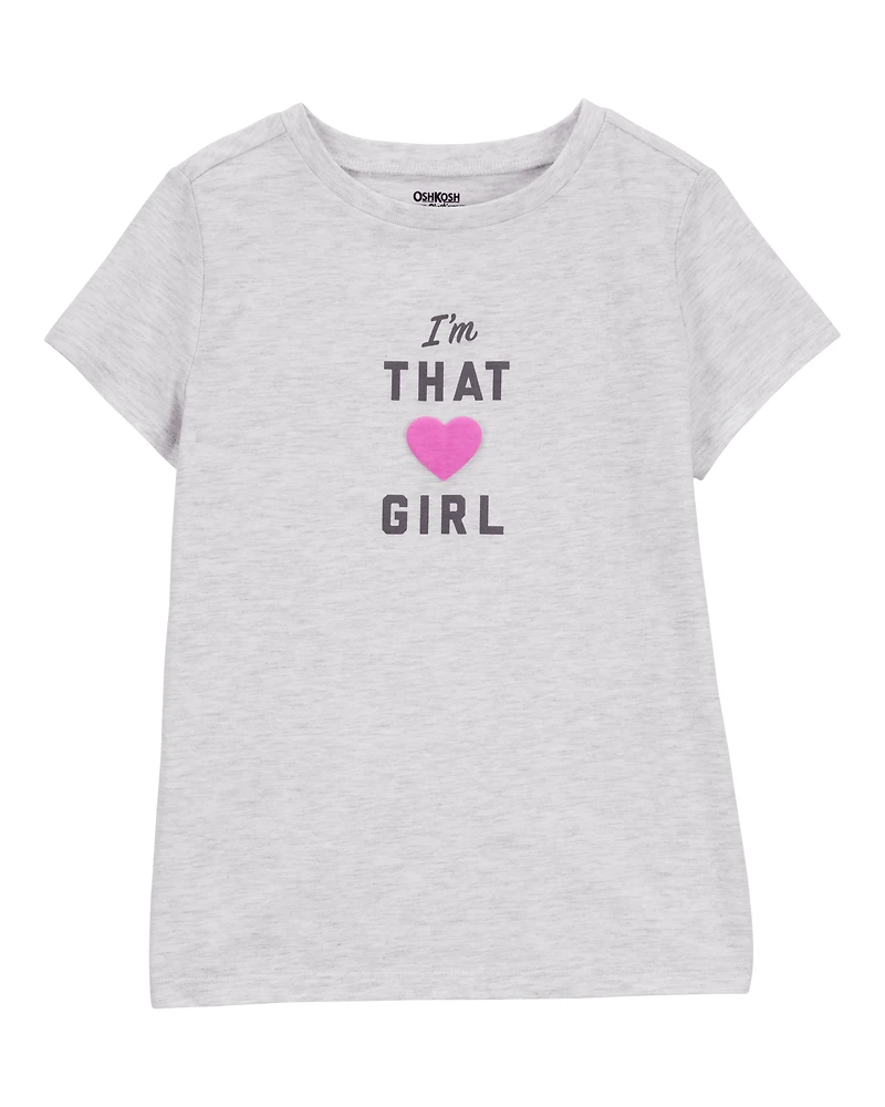 Kid I'm That Girl Short-Sleeve Graphic Tee - Grey