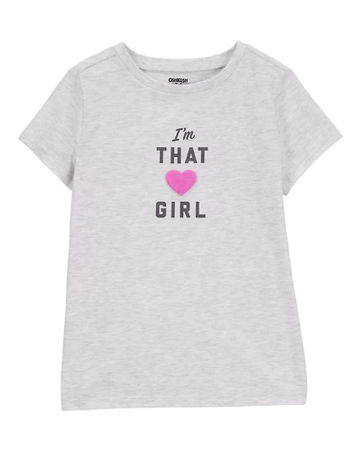 Kid I'm That Girl Short-Sleeve Graphic Tee - Grey