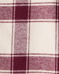 Baby Boy Plaid Button-Down Shirt - Maroon/Cream