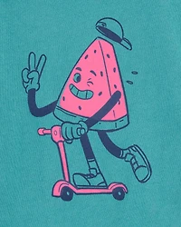 Toddler Watermelon Short-Sleeve Graphic Tee - Green