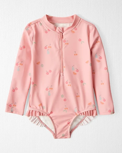 Toddler Girl Recycled Ruffle Swimsuit