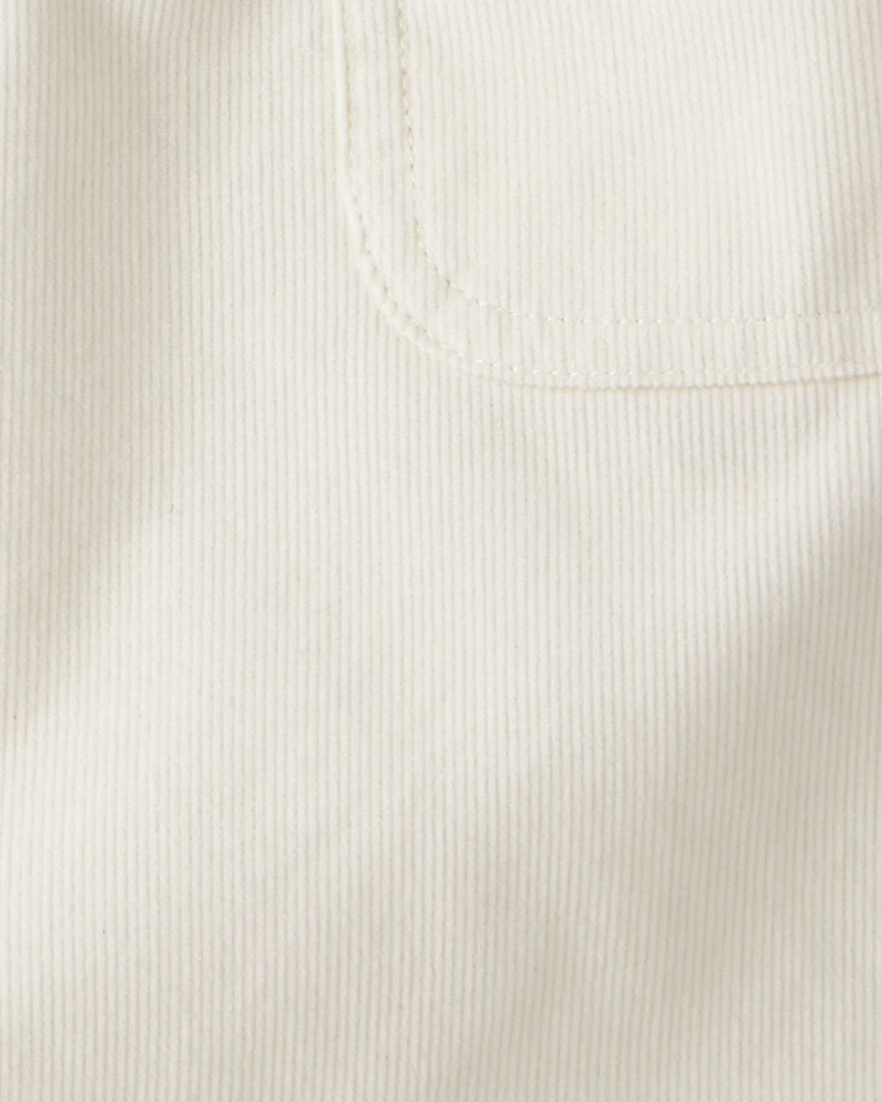 Girls Corduroy Skirt - Cream