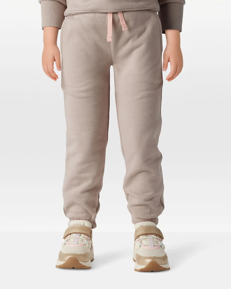 Toddler Girl DayDream Fleece Joggers - Brown