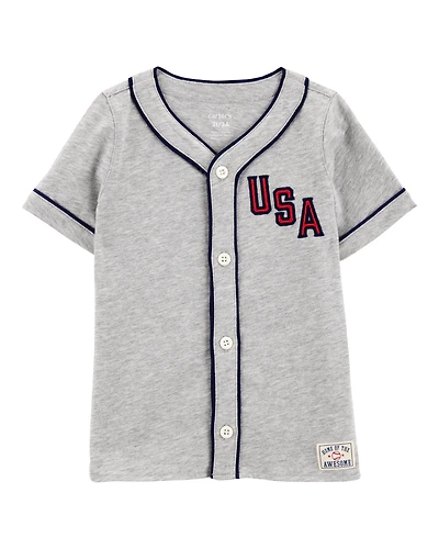 Toddler USA Varsity Button-Down Shirt