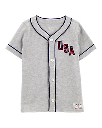 Toddler USA Varsity Button-Down Shirt